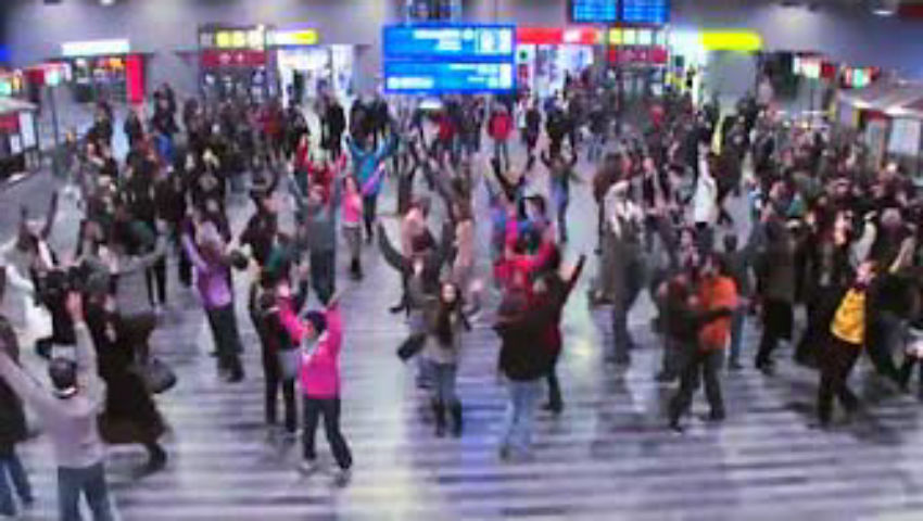 Flash mob - Czech Republic - Prague, Main station 26.11.2010 6 p.m.