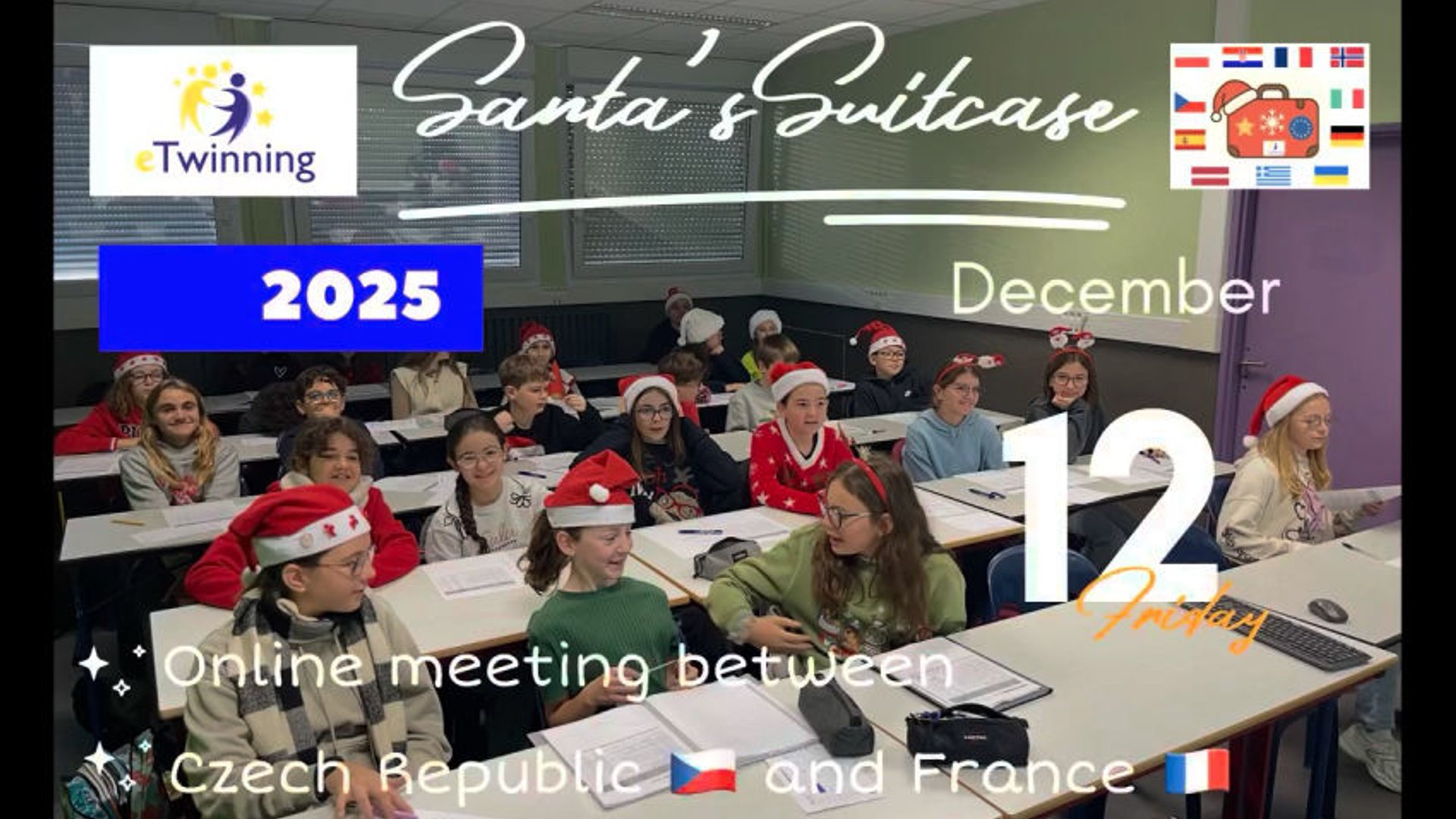 Friday 12th December: online Christmas meeting between Czech Republic and France
