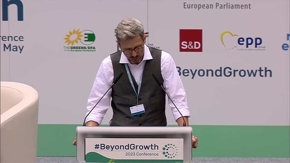 BeyondGrowth 2023 Conference - Jason Hickel (talk on degrowth or economics beyond 'GDP-growth')