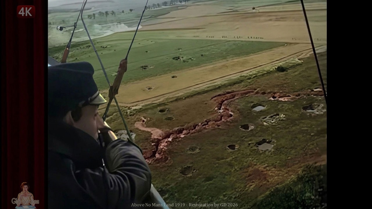 WWI Aftermath: Above No Man's Land (1919 Full Flight in 4K)