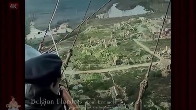 WWI Aftermath: Above No Man's Land 1919 Full Flight in 4K.