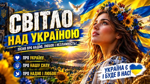 🔥 LIGHT ABOVE UKRAINE | Ukrainian Patriotic Pop Ballad | Roman Ukrainecz