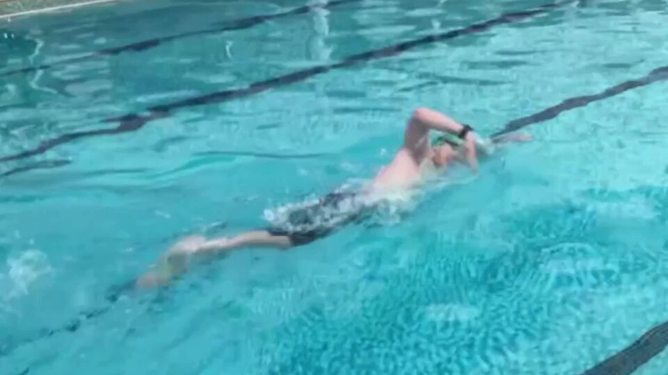 Front Crawl Above Water