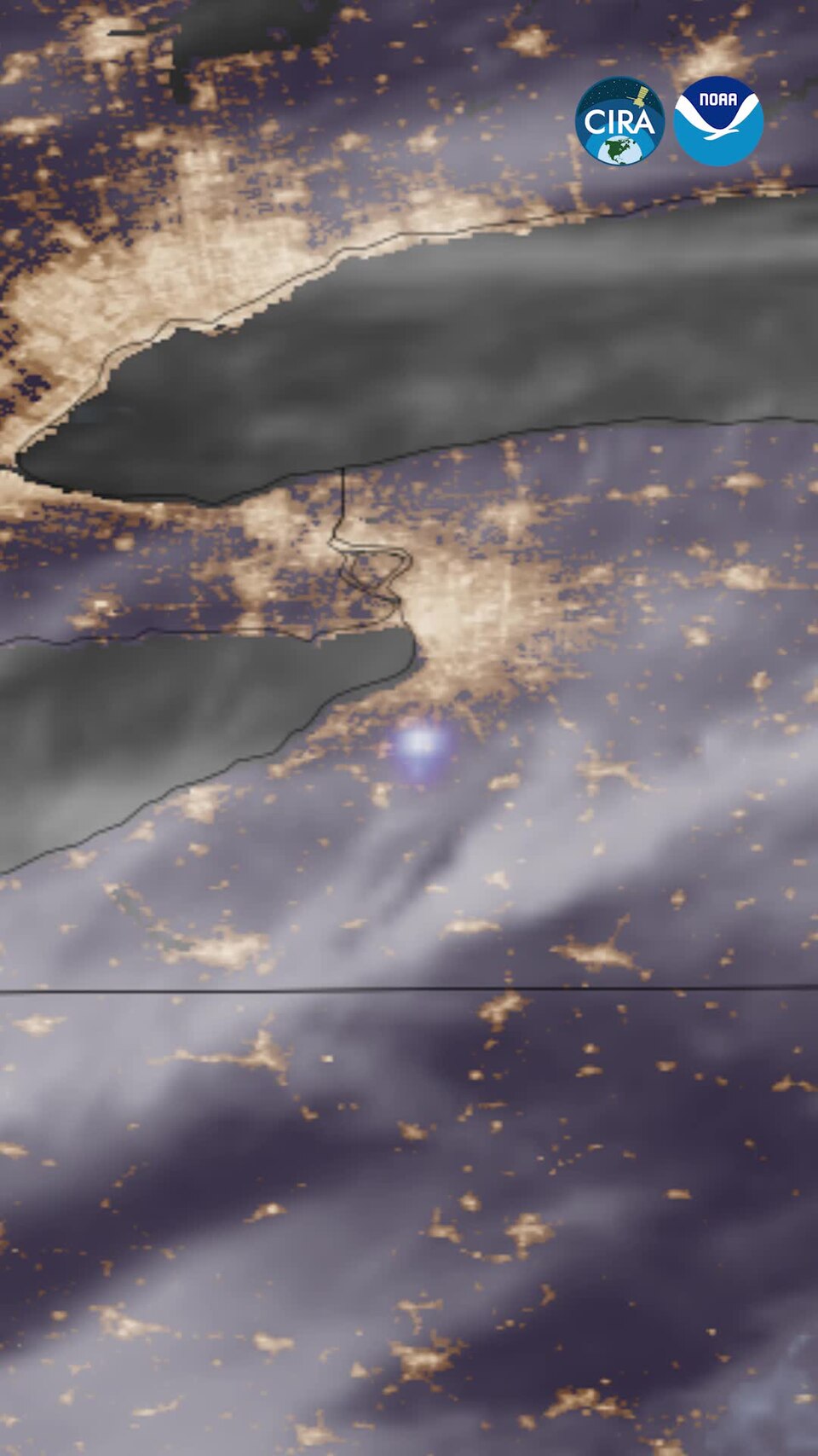 Meteor Lights Up the Sky Above Western New York (CIRA 2026-05-27 - nolabels portrait)