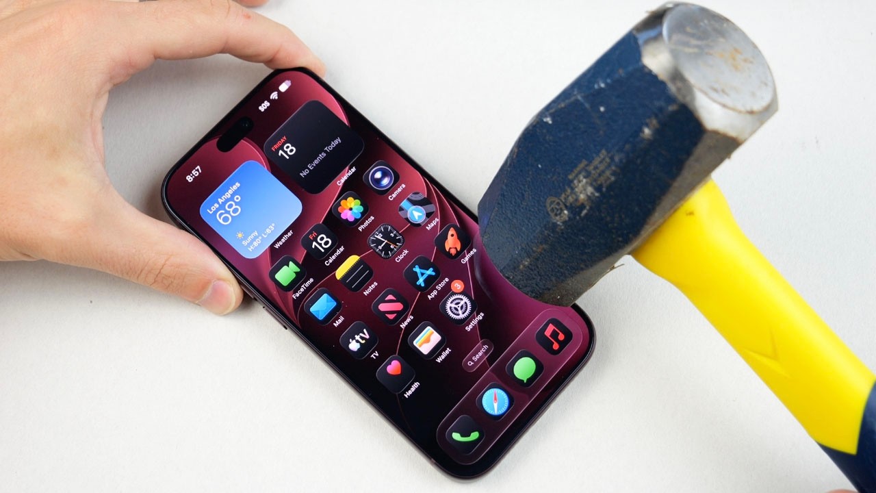 iPhone 18 Pro Hammer- und Messer-Kratztest!