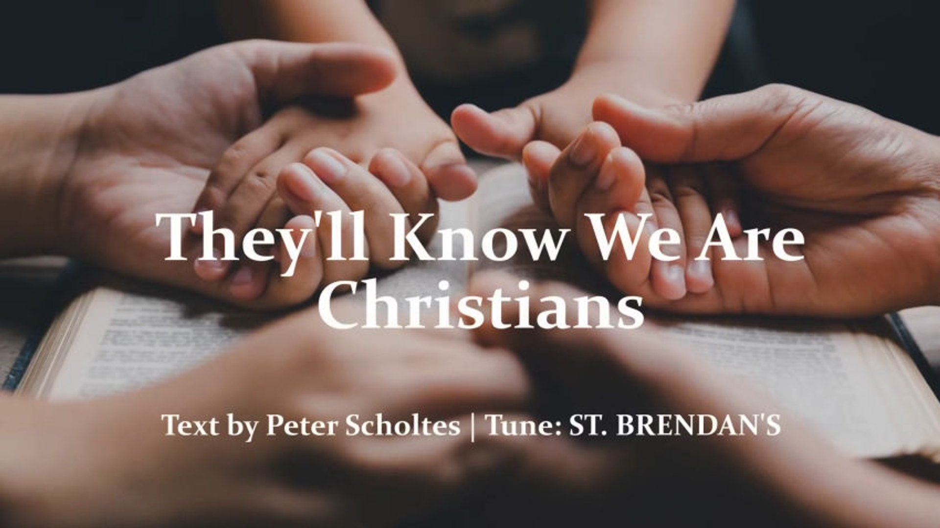 They'll Know We Are Christians (By Our Love) | Catholic/Christian Hymn | Choir w/Lyrics | All Verses