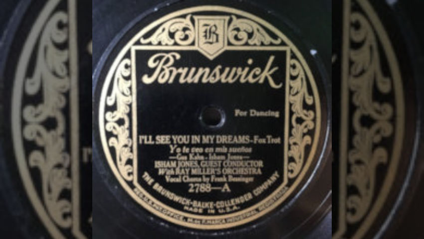 "I'll See You In My Dreams" (1924) - Isham Jones with Ray Miller's Orchestra, vocals by Frank Bessinger