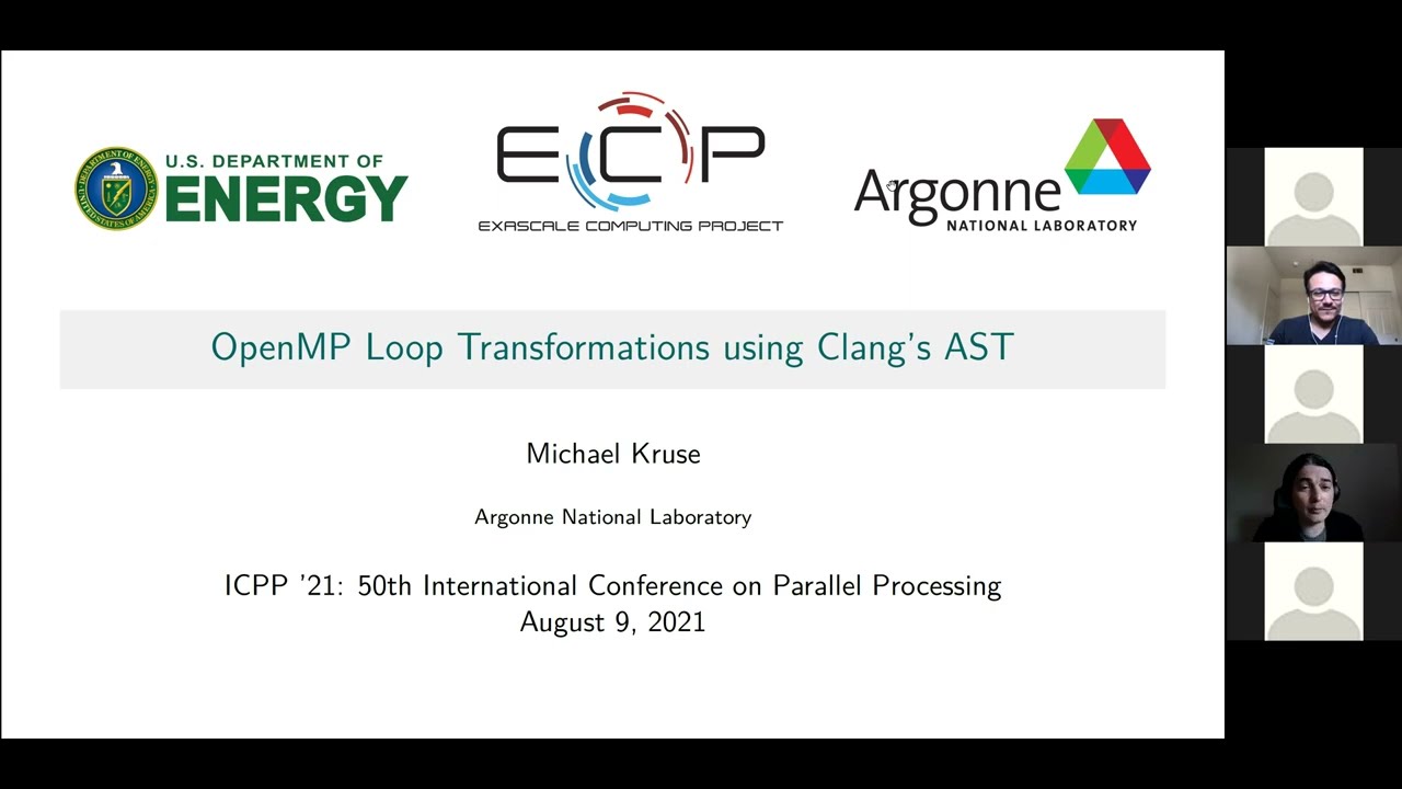 LLPP @ ICPP'21: Loop Transformations using Clang's Abstract Syntax Tree