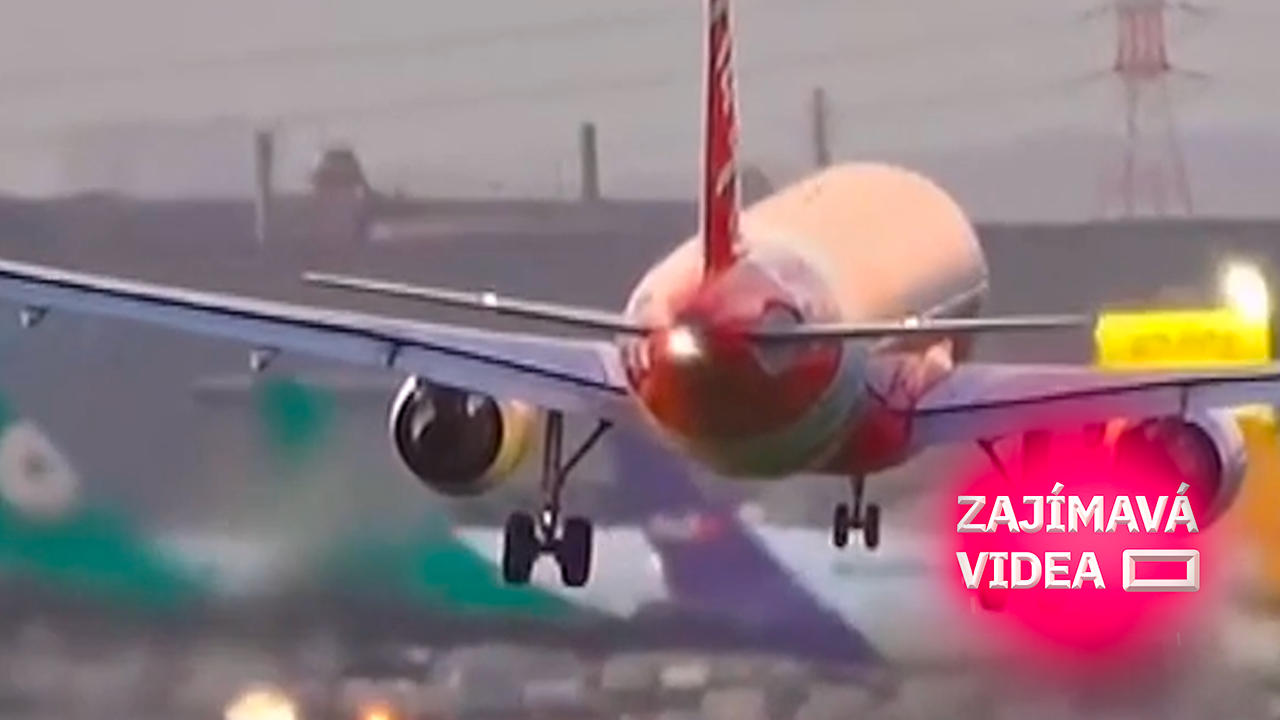 Poryvy větru rozhoupaly Airbus. Přistání zachránil zkušený pilot