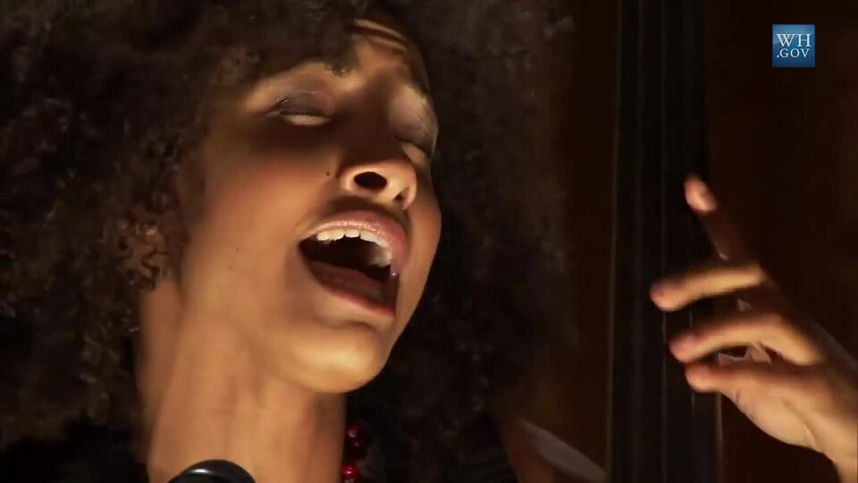 Esperanza Spalding Performs at the White House Poetry Jam- (5 of 8)