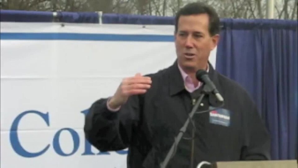 Santorum responds to marijuana user