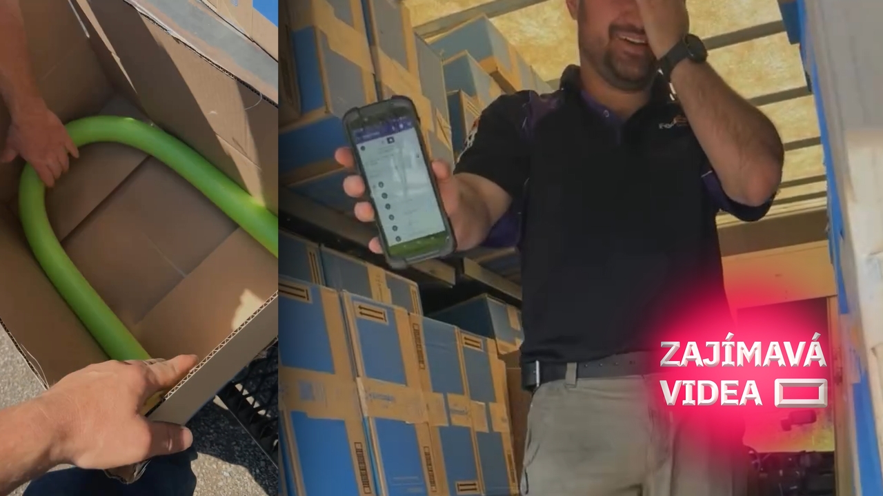 Pošťácký vtípek. Dovezli mu 165 nudlí zabalených v samostatné krabici