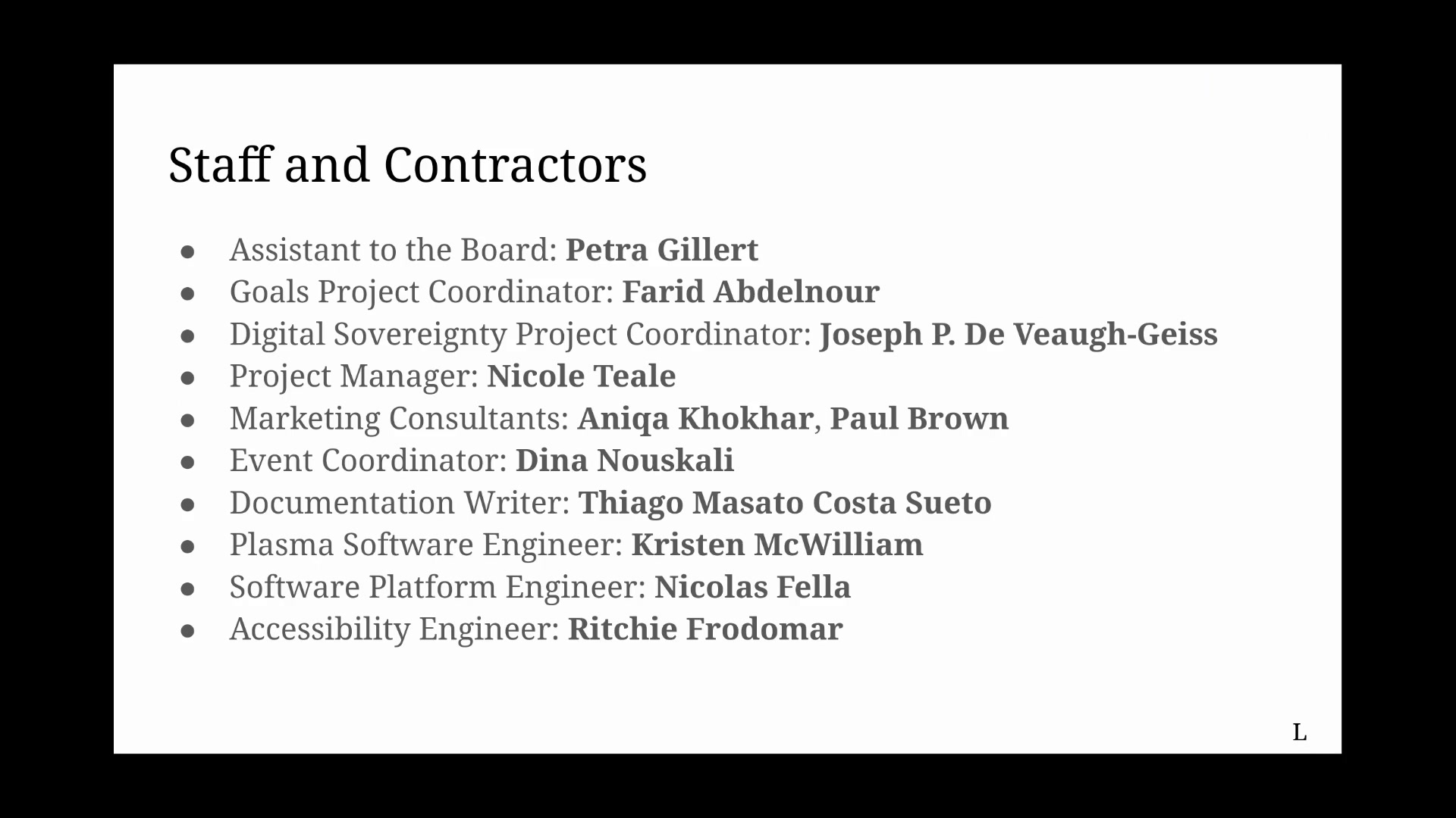 Report of the board