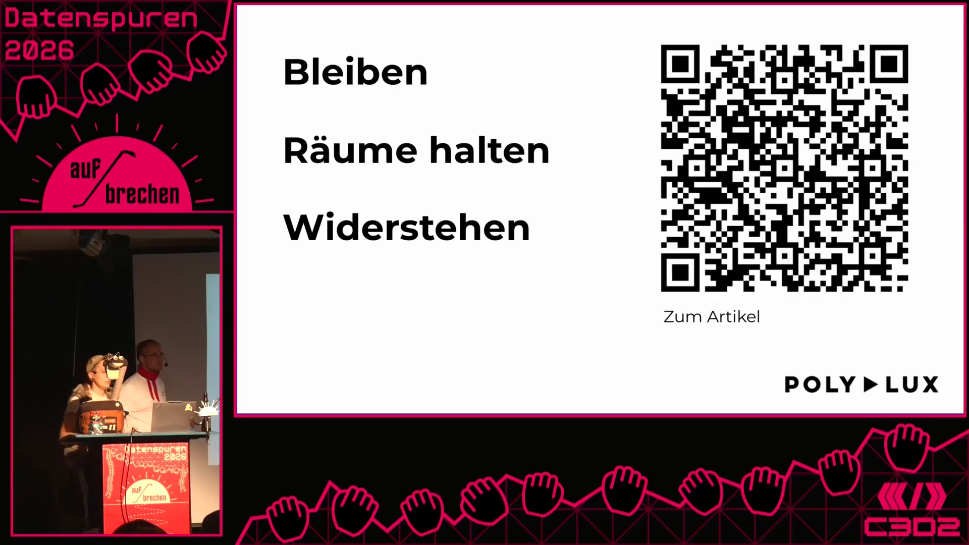 Aber hier Leben? Nein danke! …oder doch? Wie wir der autoritären Zuspitzung begegnen können.