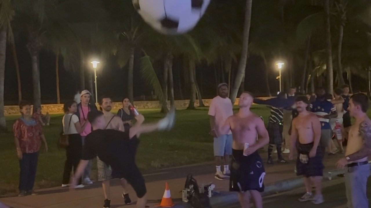 Man Misses Ball During FIFA World Cup 2026 Celebration