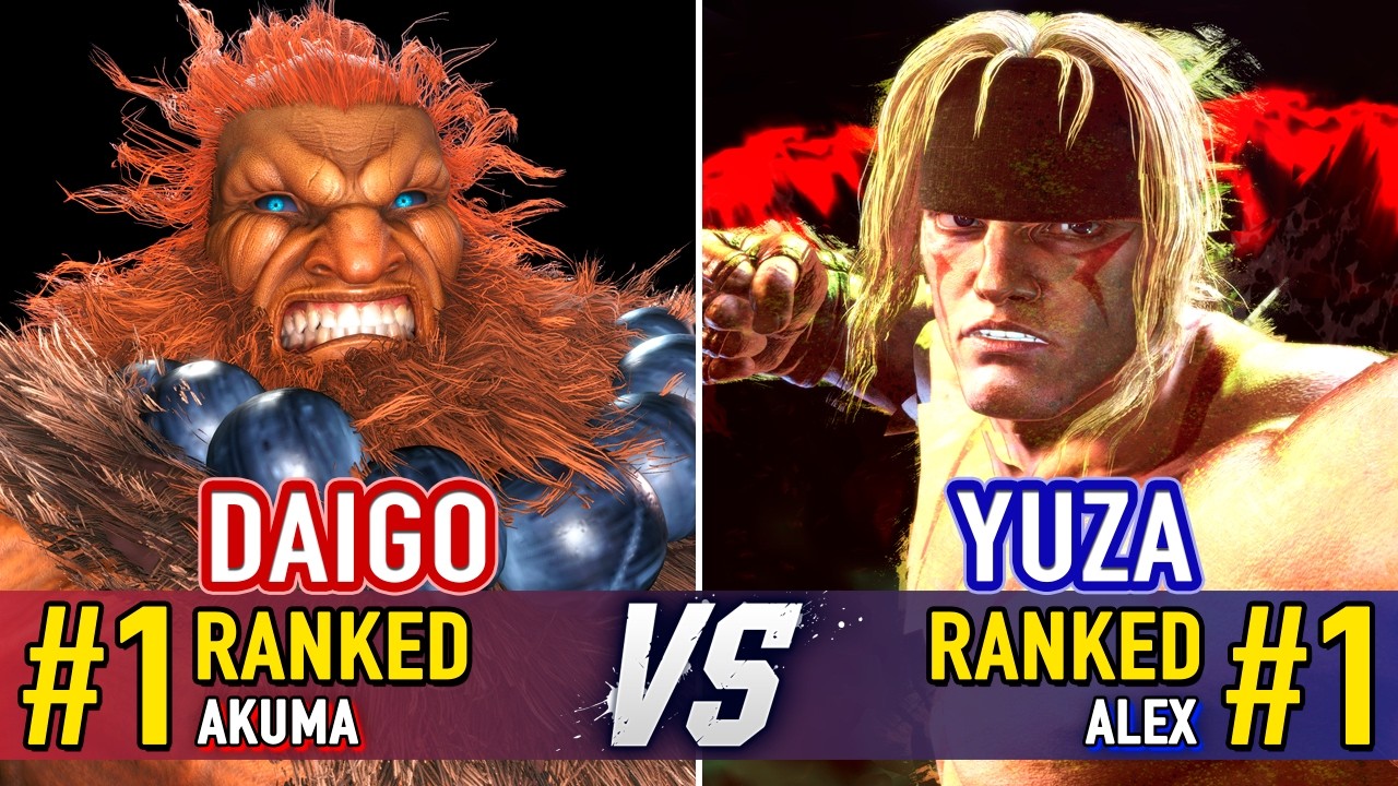 SF6 🤜 DAIGO (#1 Ranked Akuma) vs YUZA (#1 Ranked Alex) 🤛 SF6 High Level Gameplay