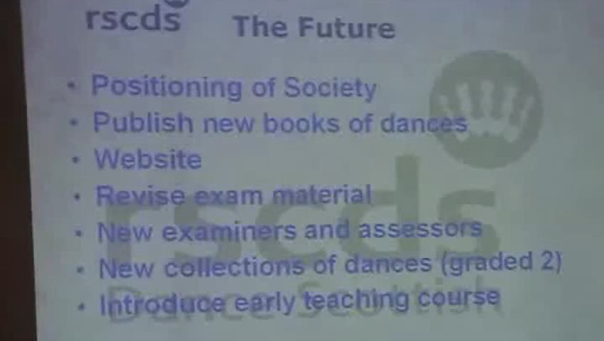 Alex Gray: RSCDS Chairman's Presentation