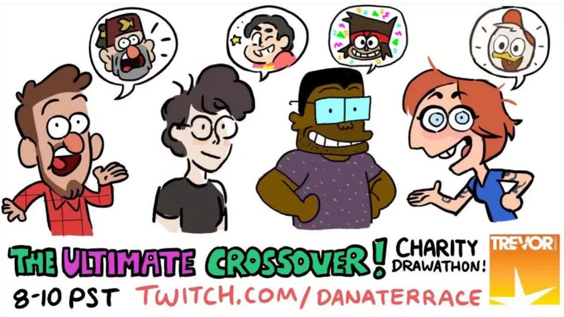 Alex Hirsch, Rebecca Sugar, Dana Terrace, Ian Jones-Quartey | The Ultimate Crossover! Charity Drawathon