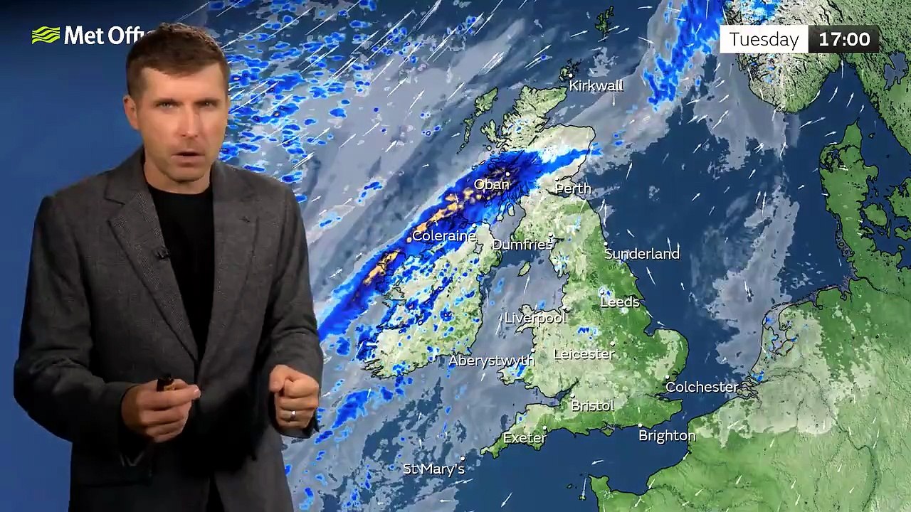 Met Office Tuesday Afternoon Weather Forecast 22/09/2026