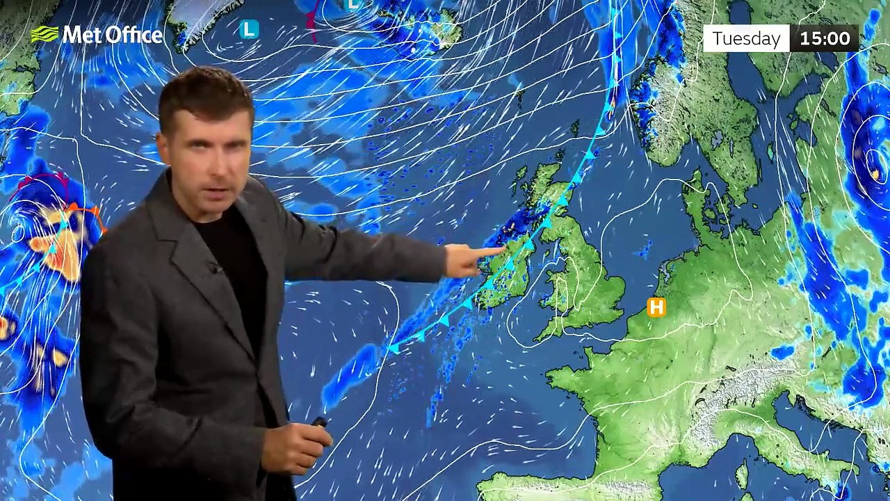 Met Office Tuesday Evening Weather Forecast 22/09/2026