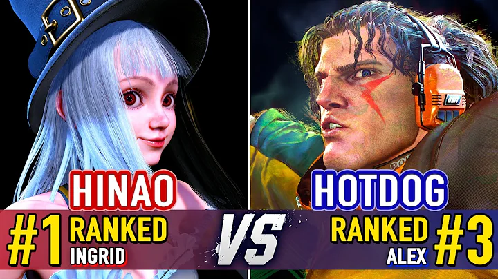 SF6 🤜 HINAO (#1 Ranked Ingrid) vs HOTDOG (#3 Ranked Alex) 🤛 SF6 High Level Gameplay