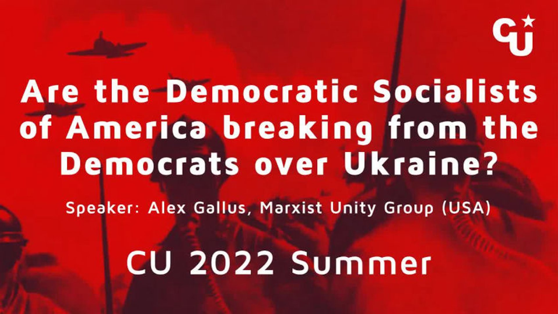 Alex Gallus - Are the Democratic Socialists of America breaking from the Democrats over Ukraine?