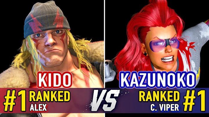 SF6 🤜 KIDO (#1 Ranked Alex) vs KAZUNOKO (#1 Ranked C. Viper) 🤛 SF6 High Level Gameplay