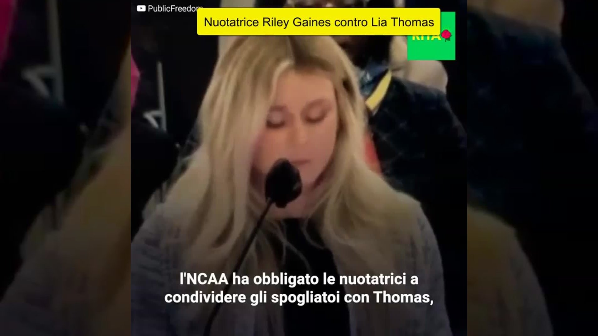 Nuotatrice Riley Gaines contro Lia Thomas