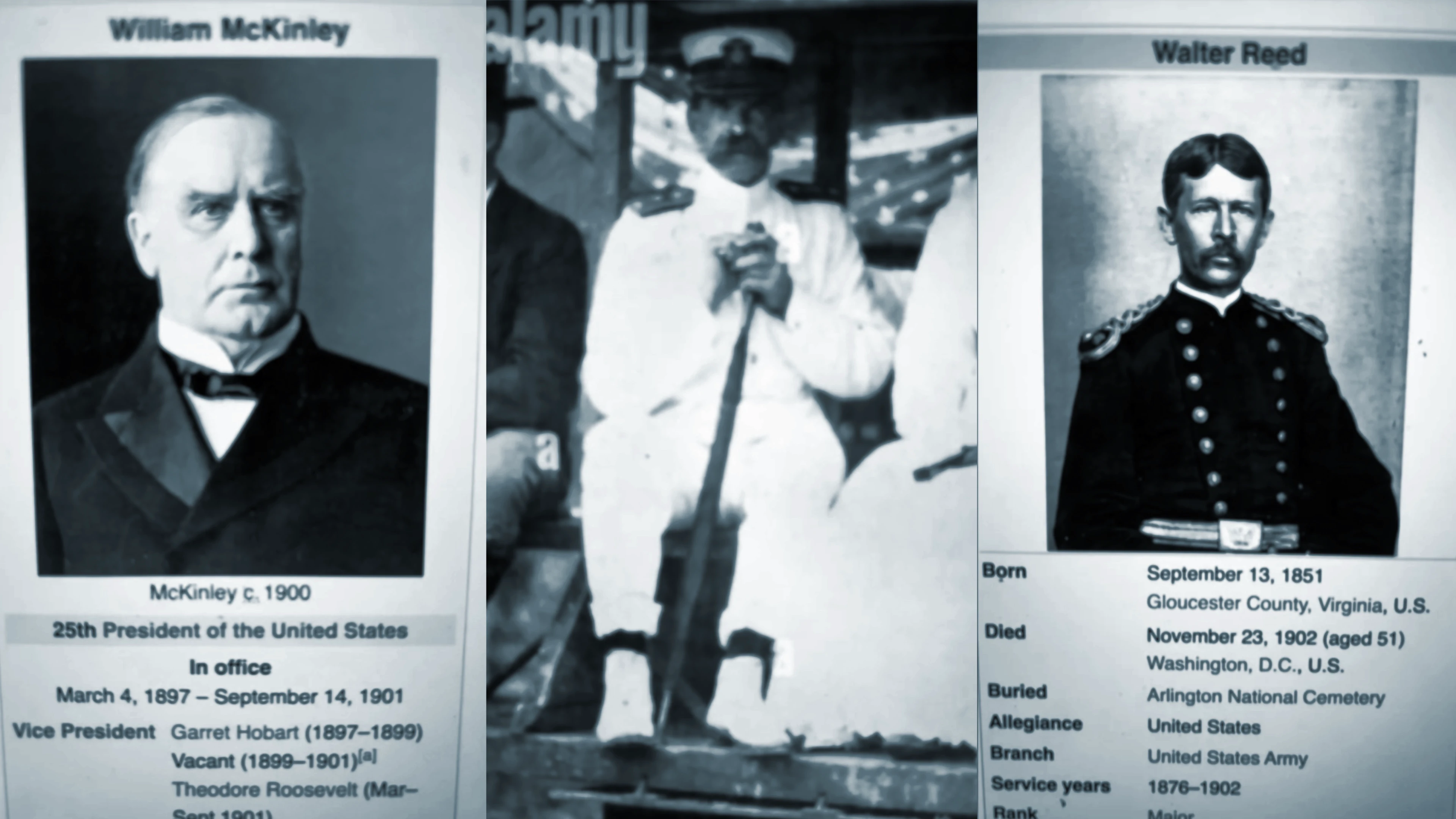 William McKinley Panama Canal Walter Reed malaria Presley Rixey great nephew Charles RNAcantPandemic
