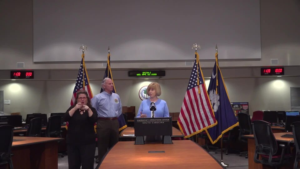 Gov. Henry McMaster, Superintendent Molly Spearman- Public K-12 Schools to Remain Closed