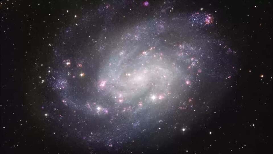 Zooming into the southern spiral NGC 300 (ESO 1037b)