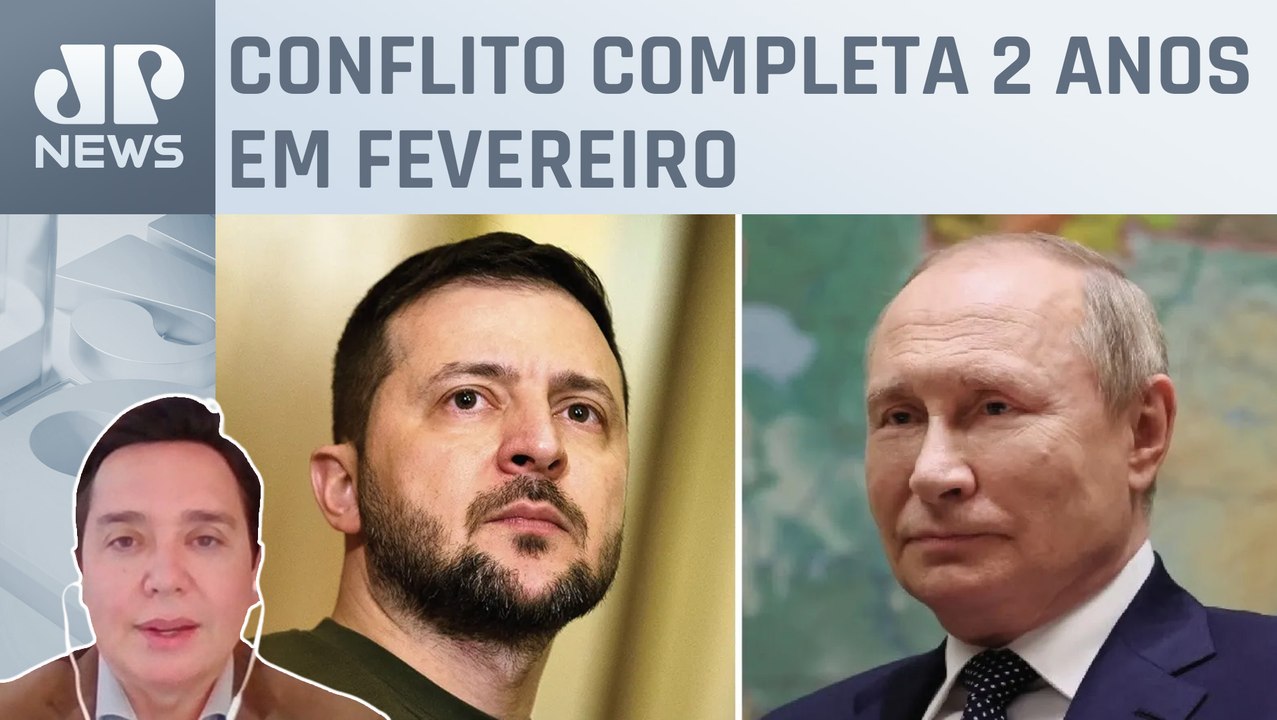 Putin e Zelensky estabelecem prioridades para 2024; Claudio Dantas comenta