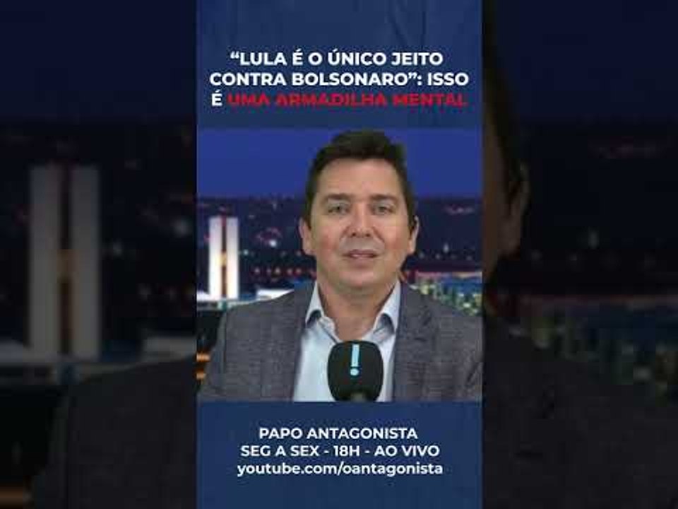 Claudio Dantas: Lula como única opção contra Bolsonaro "é armadilha mental" #shorts