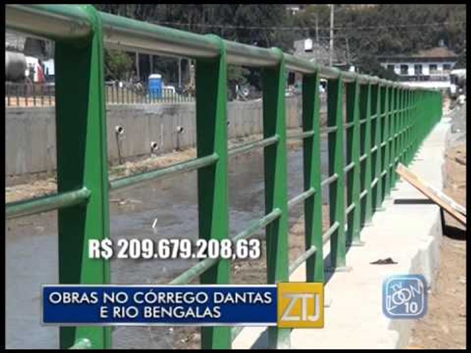 27-08-2015 - OBRAS NO CÓRREGO DANTAS E RIO BENGALAS - ZOOM TV JORNAL