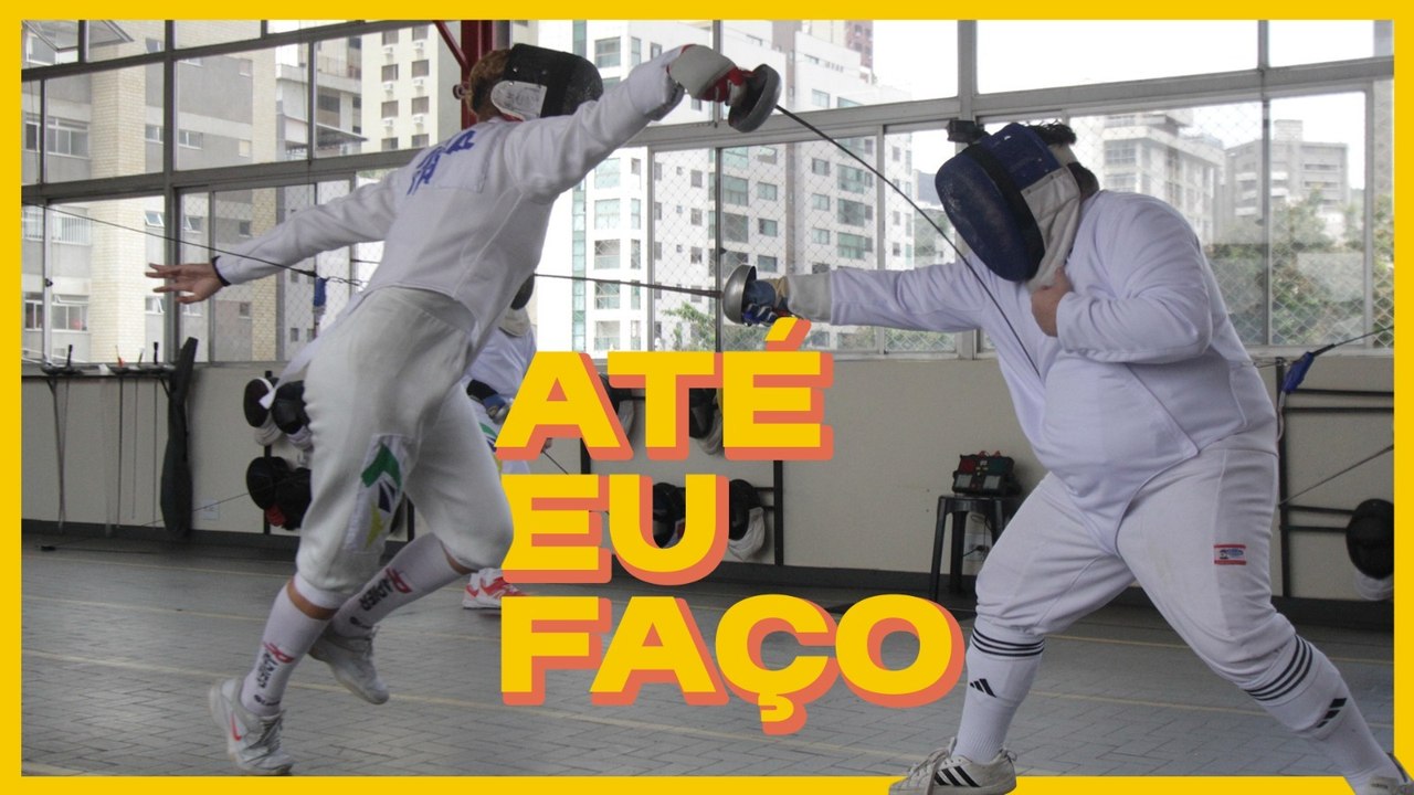 Jornalista desafia campeã brasileira de esgrima em um duelo