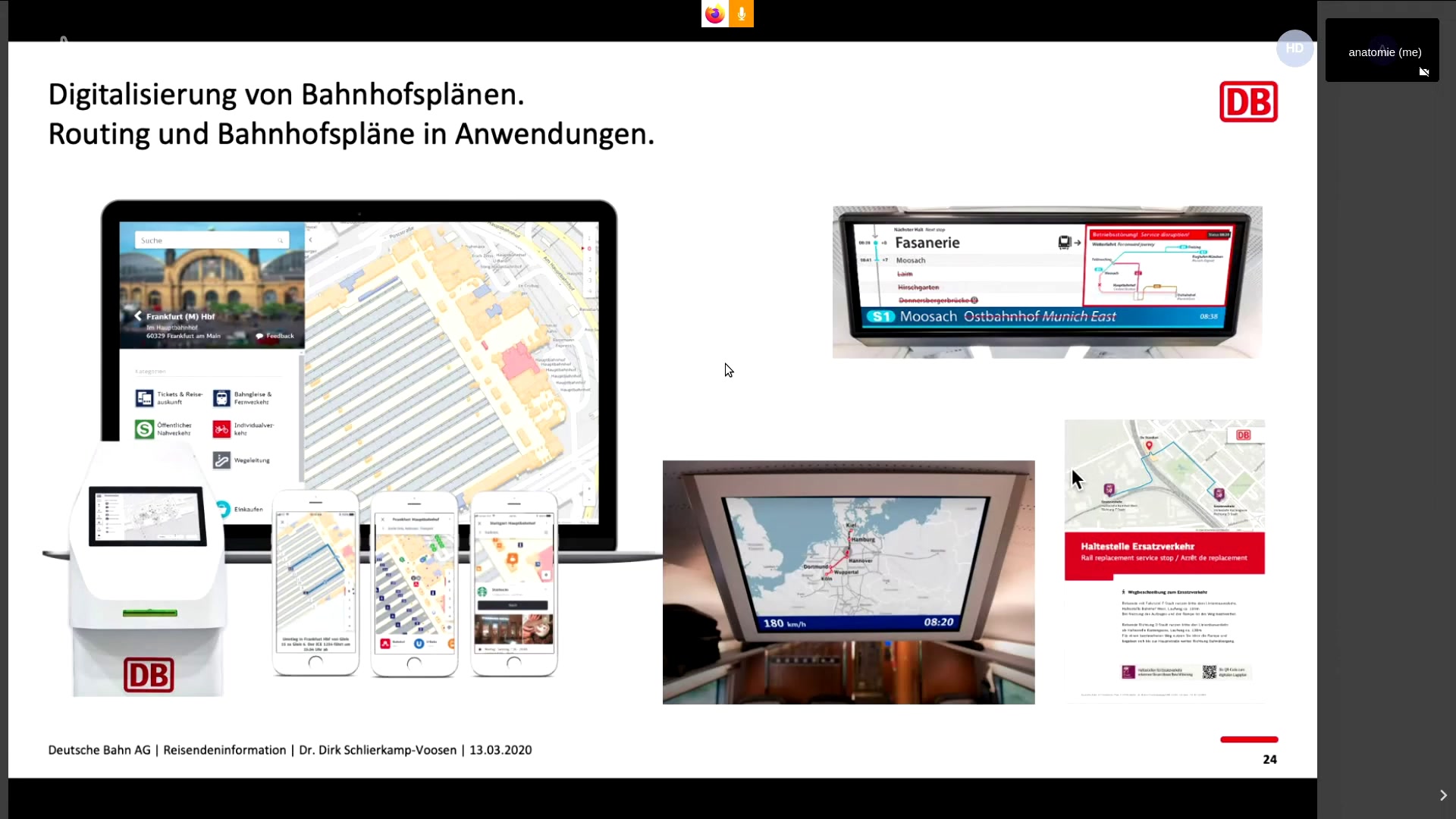 Digitale Bahnhofspläne für die Reisendeninformation der Deutschen Bahn