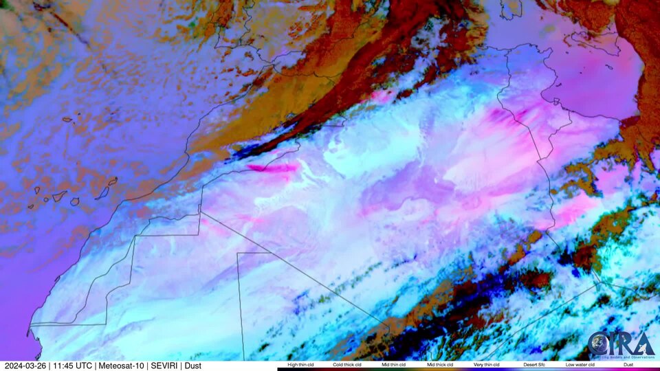 Dusty Skies Above the Sahara Desert (CIRA 2024-03-26 - labels)