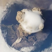 Volcano from above