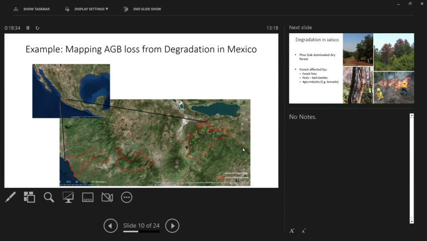 Quantifying changes in Above Ground Biomass in degraded and restored forests (Charlotte Wheeler)