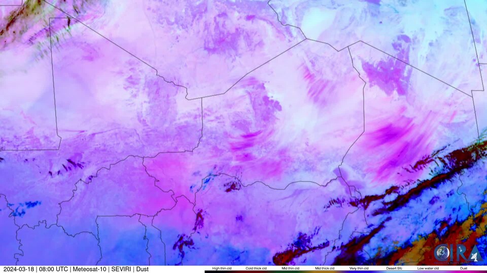 Dust Above the Sahara Desert (CIRA 2024-03-18 - labels)
