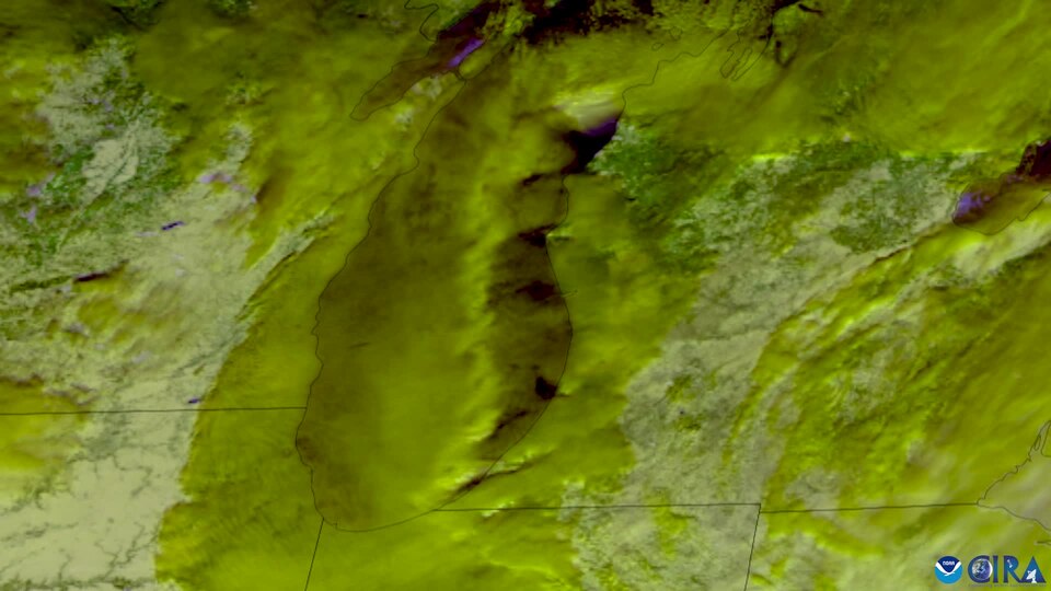 Extended View of Mesovortices Above Lake Michigan (CIRA 2024-01-19 - nolabels)