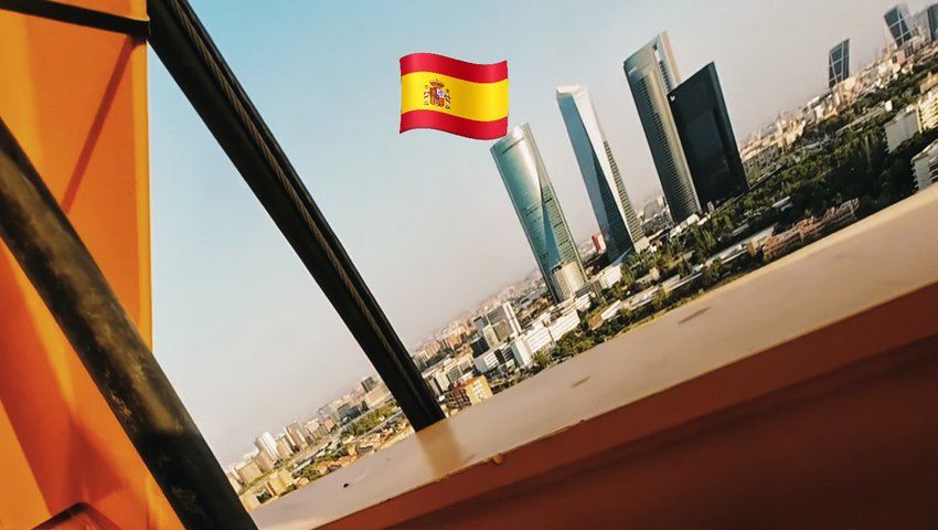🇪🇸 Madrid 2 urbex'ers 24 hours 3...? Mind blowing view of city skyline from above 160 meters in HDR