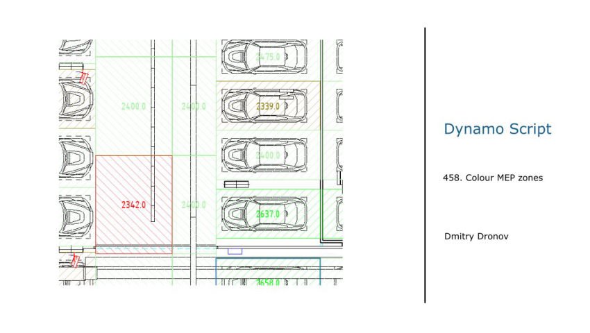 Dynamo revit script #458. Coloring the zones on the plan depending on the height of the system that located above them