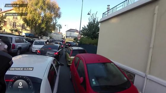 Portage de vélo !