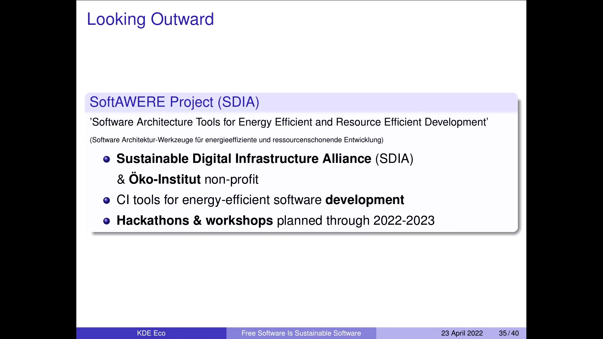 Free Software *Is* Sustainable Software