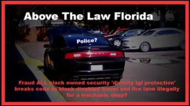 ALL black owned above the law security scam impersonating police does mechanic work unlicensed