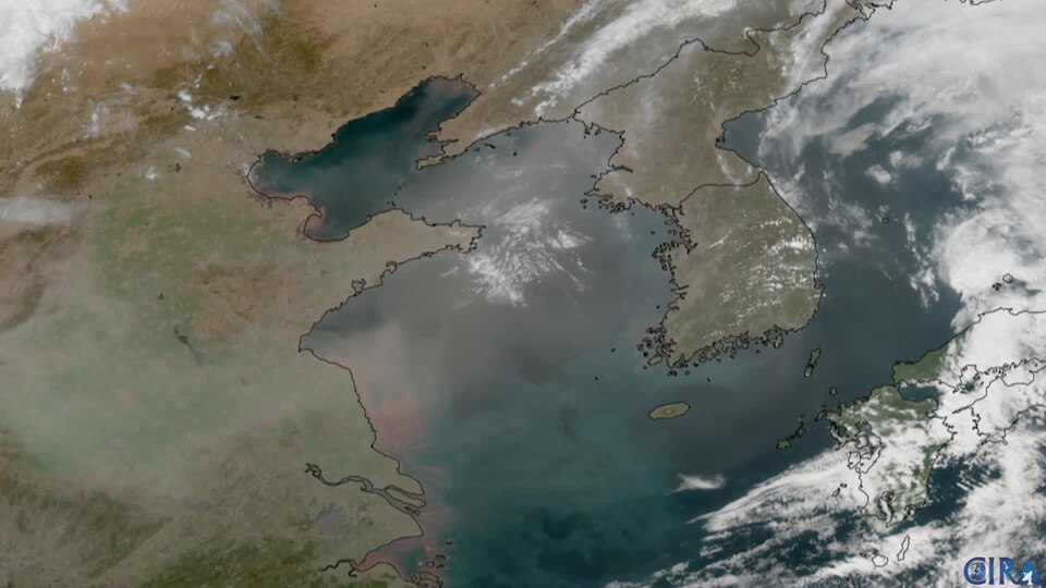 Dust Above the Yellow Sea (CIRA 2025-03-24 - nolabels)