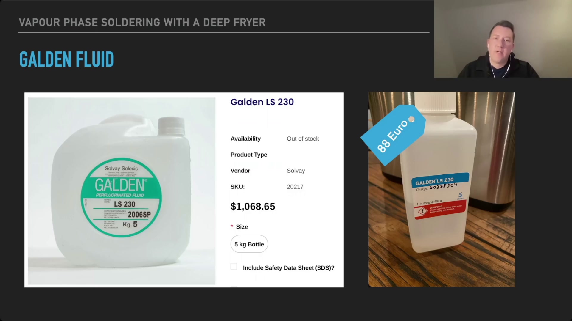 Vapour phase soldering with a deep fryer