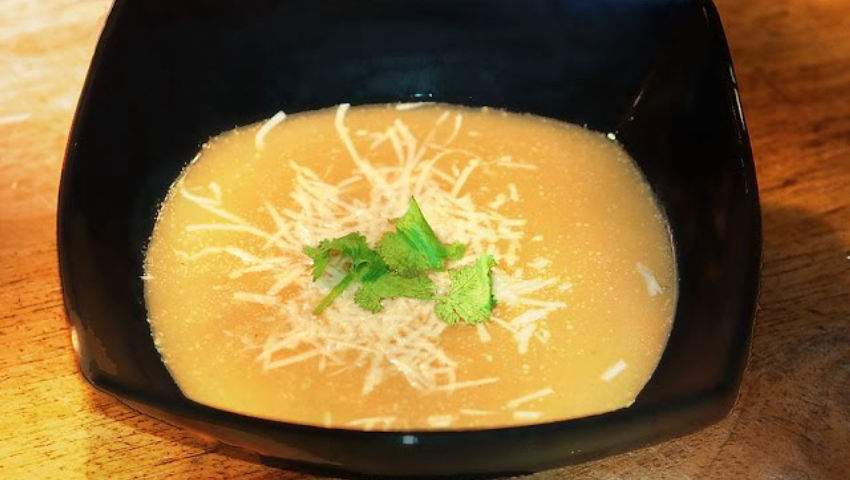 Roasted Garlic Soup - Molecular Gastronomy Method /recipe