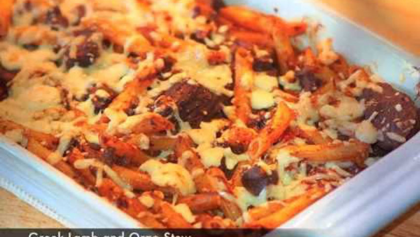 Greek Lamb and Orzo Stew recipe /Giouvetsi or Youvetsi